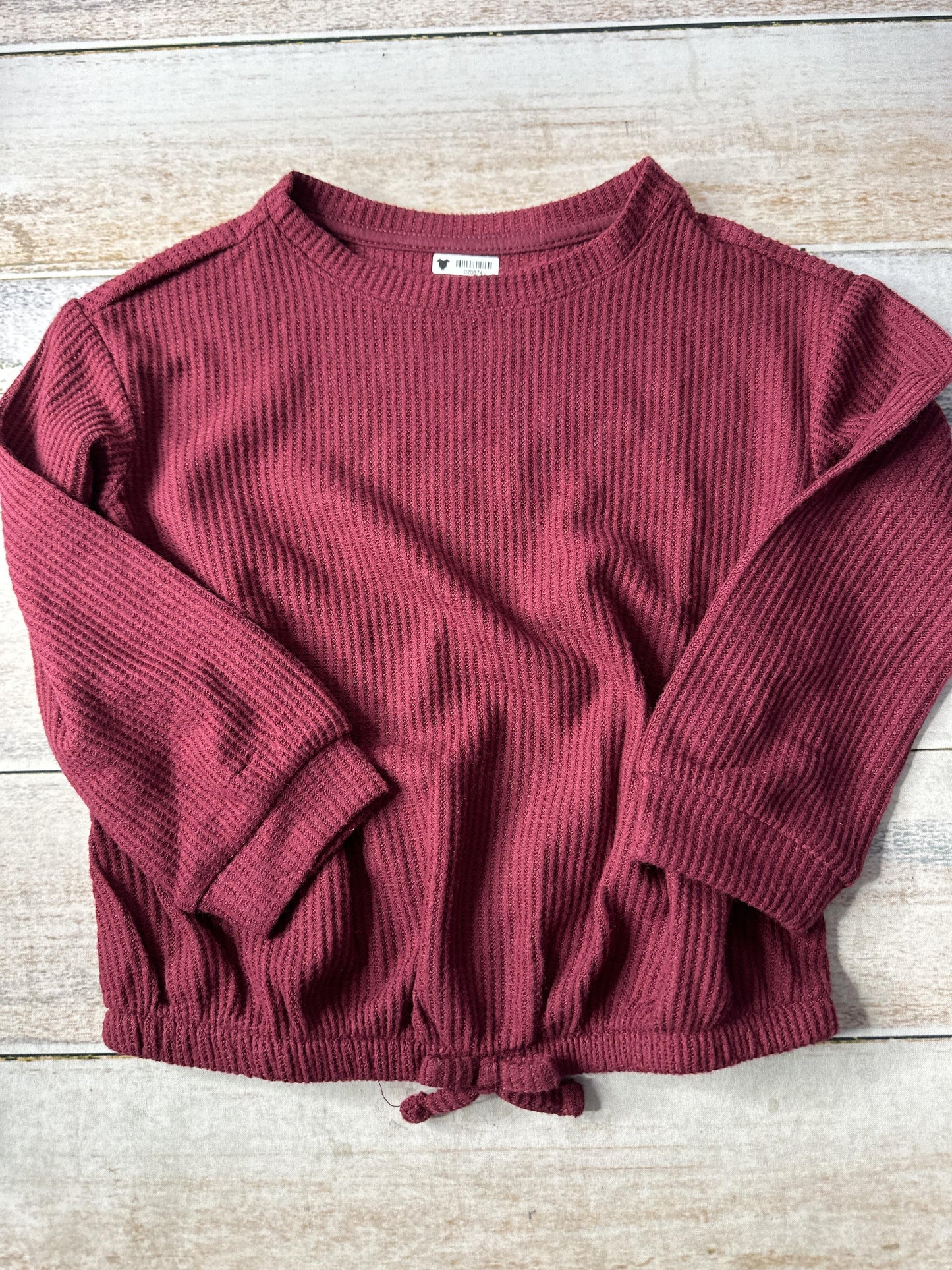 Cat & Jack Girls Burgundy Long Sleeve T-Shirt Size: 5T Burgundy