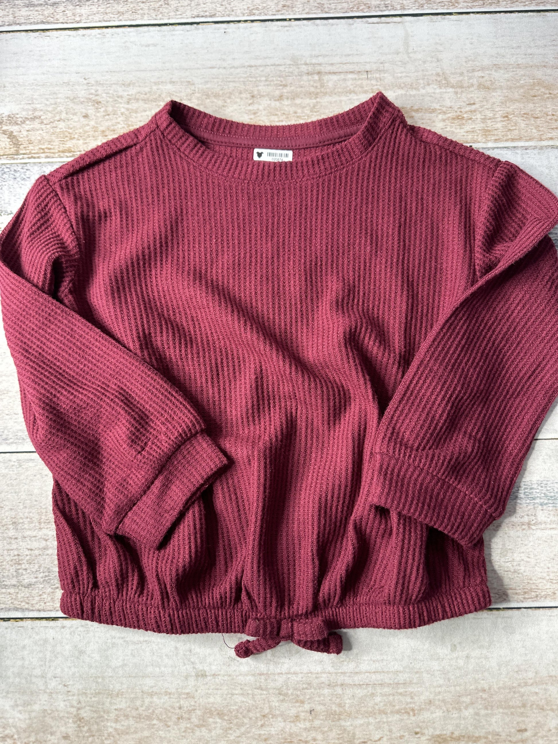 Cat & Jack Girls Burgundy Long Sleeve T-Shirt Size: 5T Burgundy