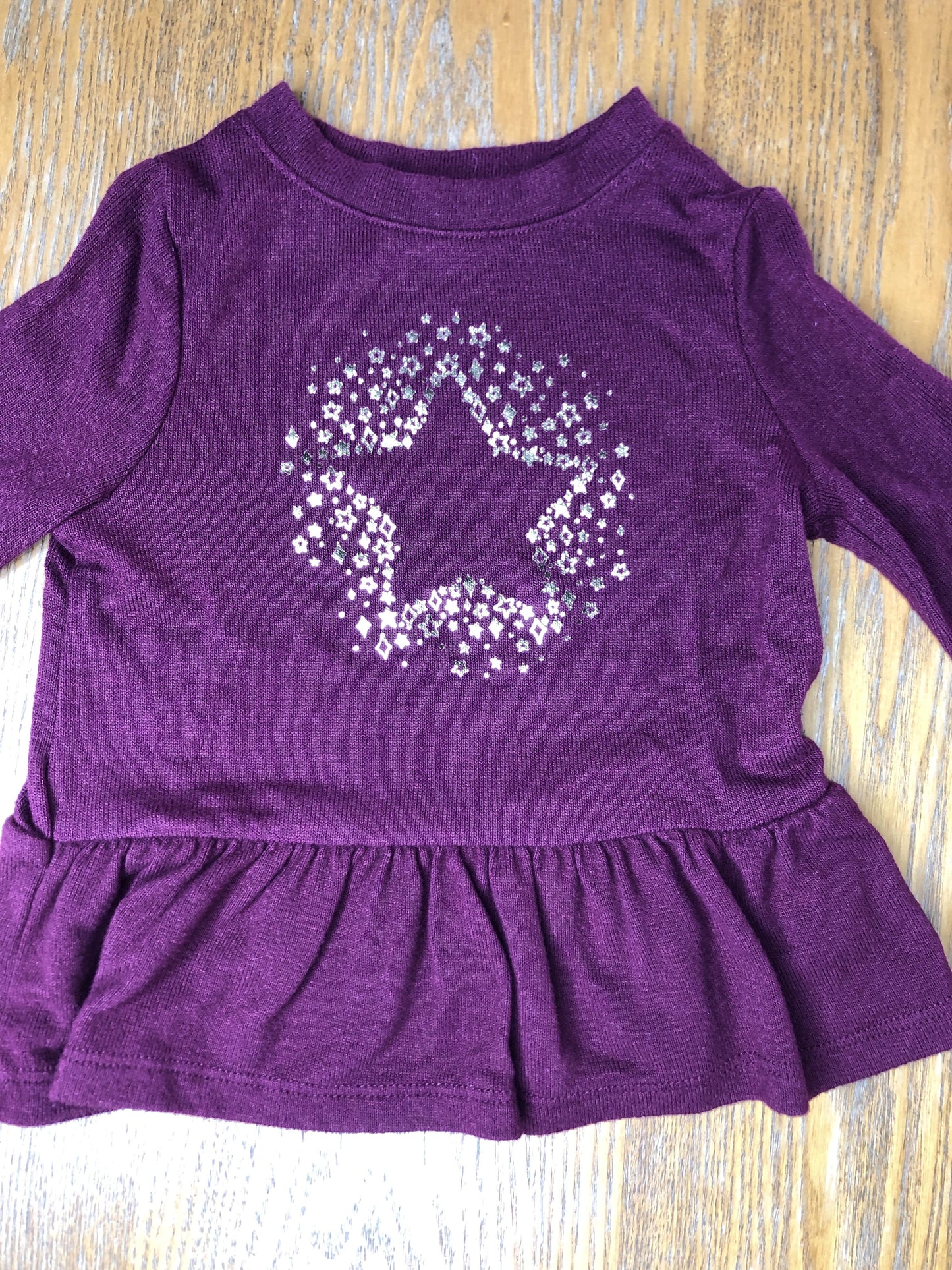 Cat & Jack Girls Burgundy Sweater Size: 18 months Burgundy