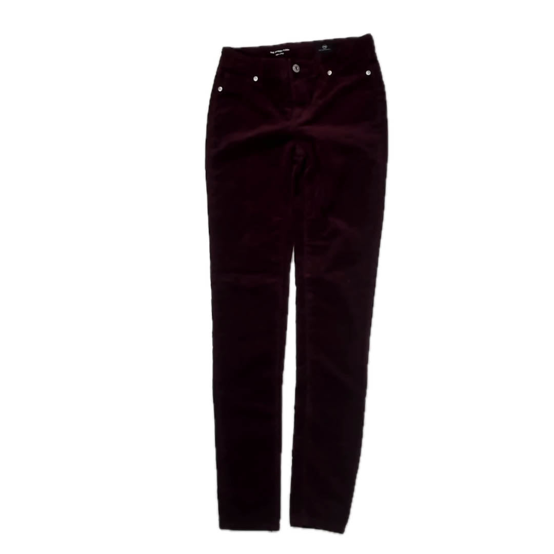 Adriano Goldschmied Girls Burgundy Jeggings Size: 16 Years Burgundy