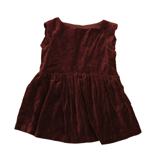 Bonton Girls Burgundy Dress Size: 4T Burgundy