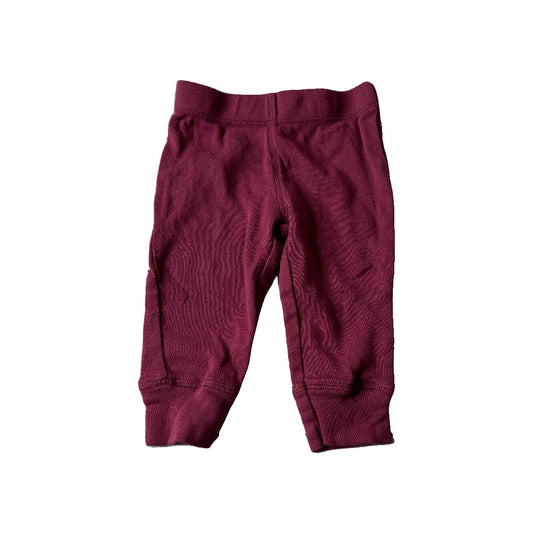 Leveret Girls Burgundy Pants Size: 3 months Burgundy