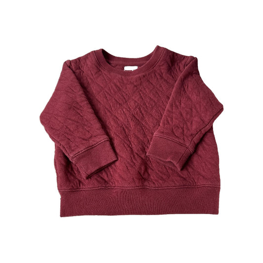 Cat & Jack Unisex Burgundy Sweater Size: 3T Burgundy