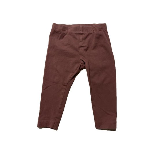 Colored Organics Girls Burgundy Pants Size: 9-12 Months Burgundy