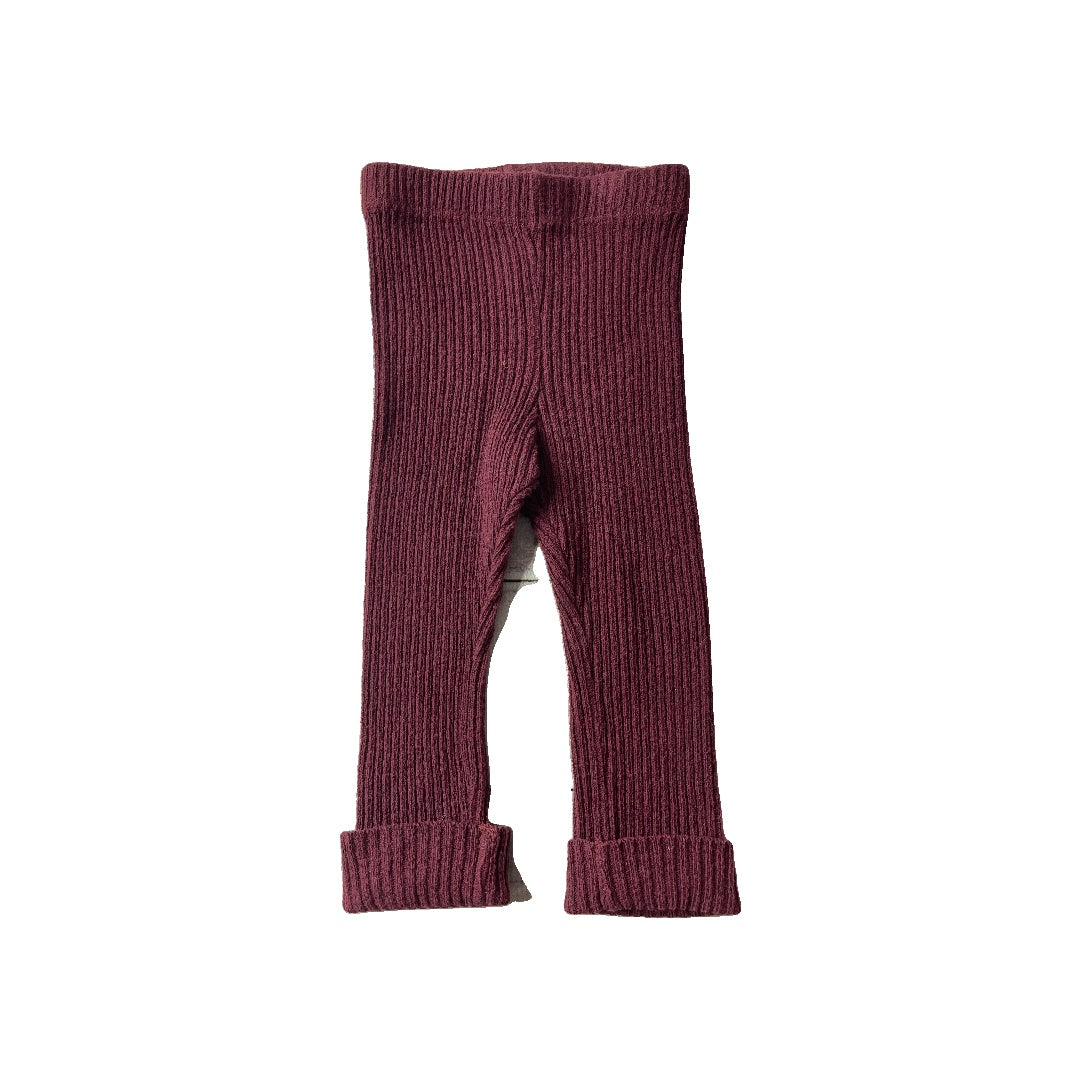 Loop Unisex Burgundy Pants Size: 12-18 months Burgundy