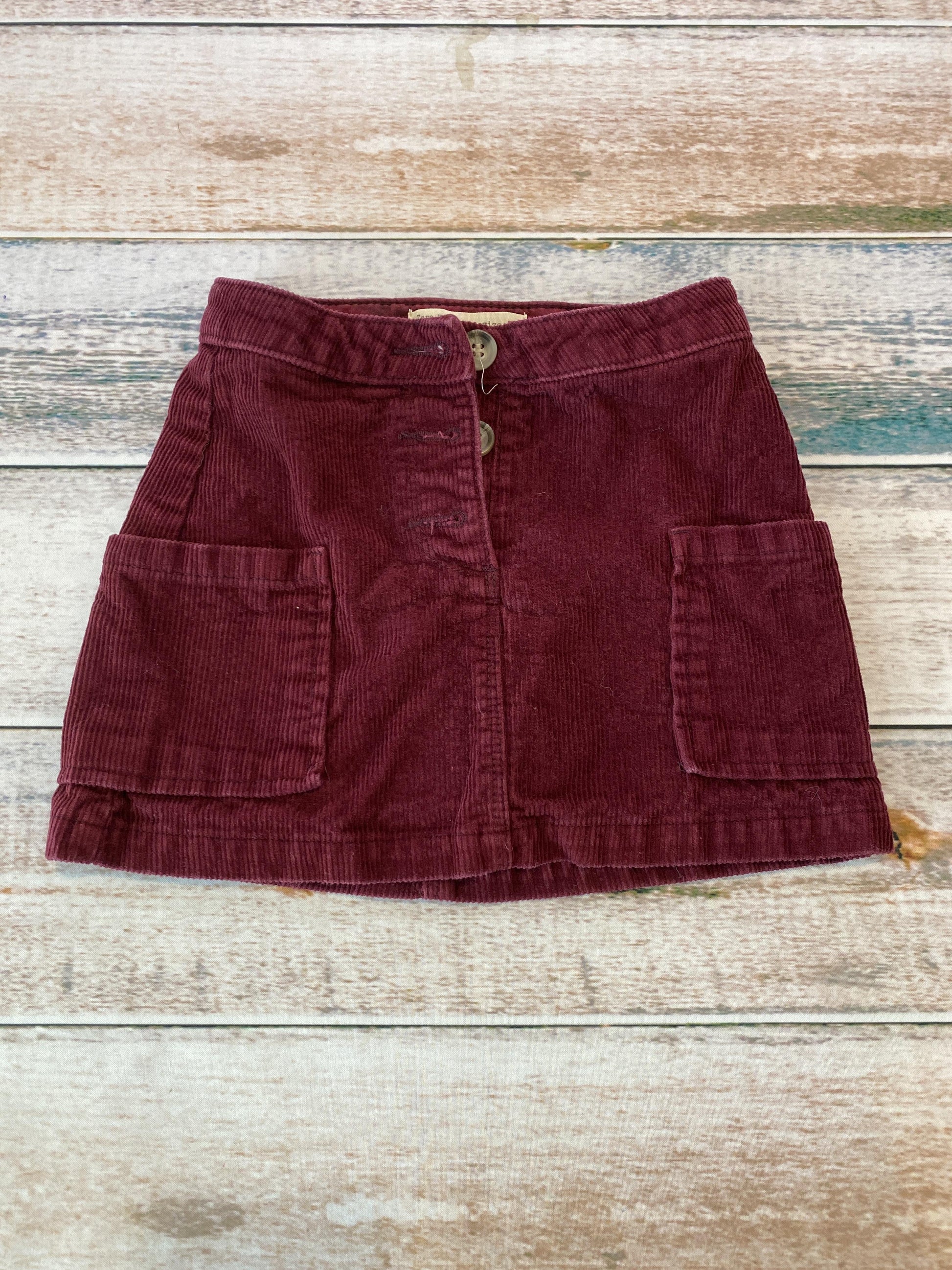 Zara Girls Burgundy Skirt Size: 5 Burgundy
