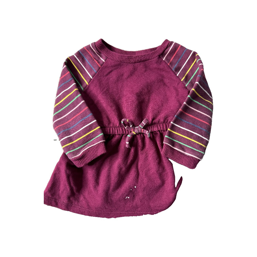 Okie Dokie Girls Burgundy Dress Size: 3-6 months Burgundy