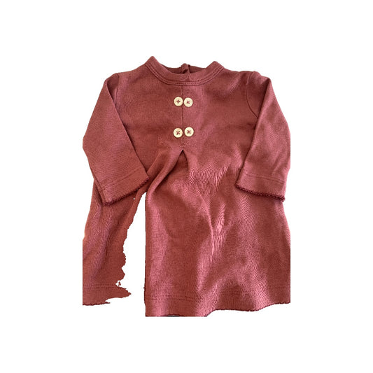 Kate Quinn Girls Burgundy Dress Size: 0-3 months Burgundy