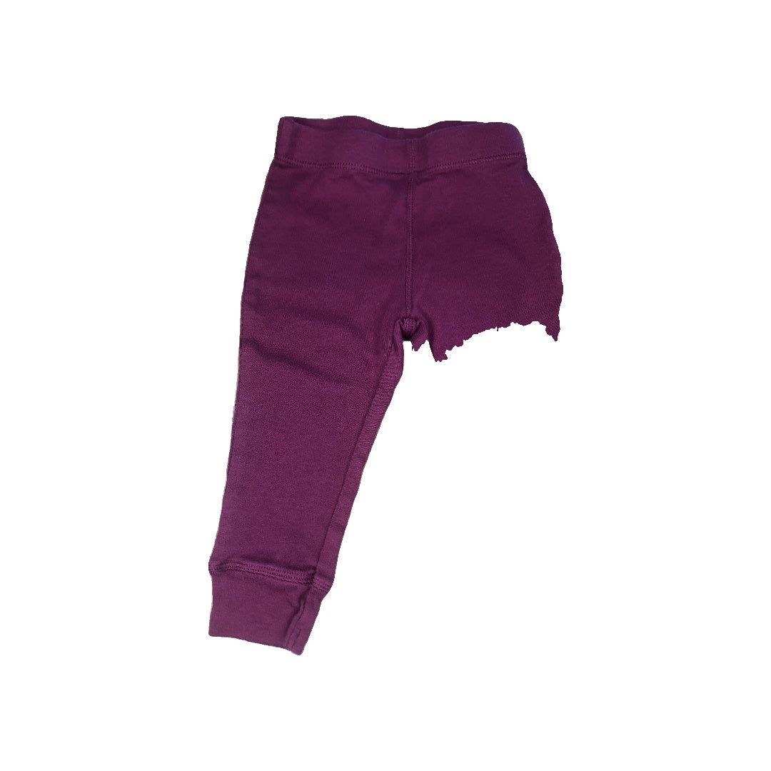 Leveret Unisex Burgundy Pants Size: 9 months Burgundy