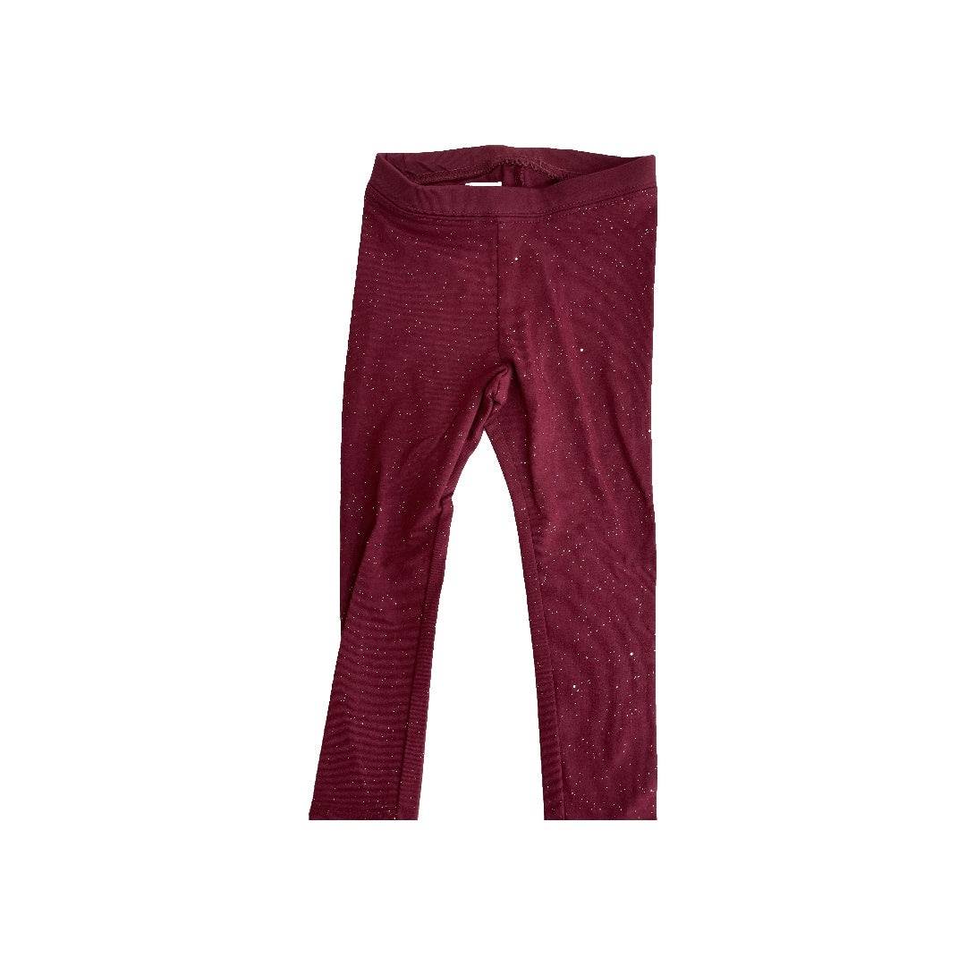 Cat & Jack Girls Burgundy Pants Size: 3T Burgundy