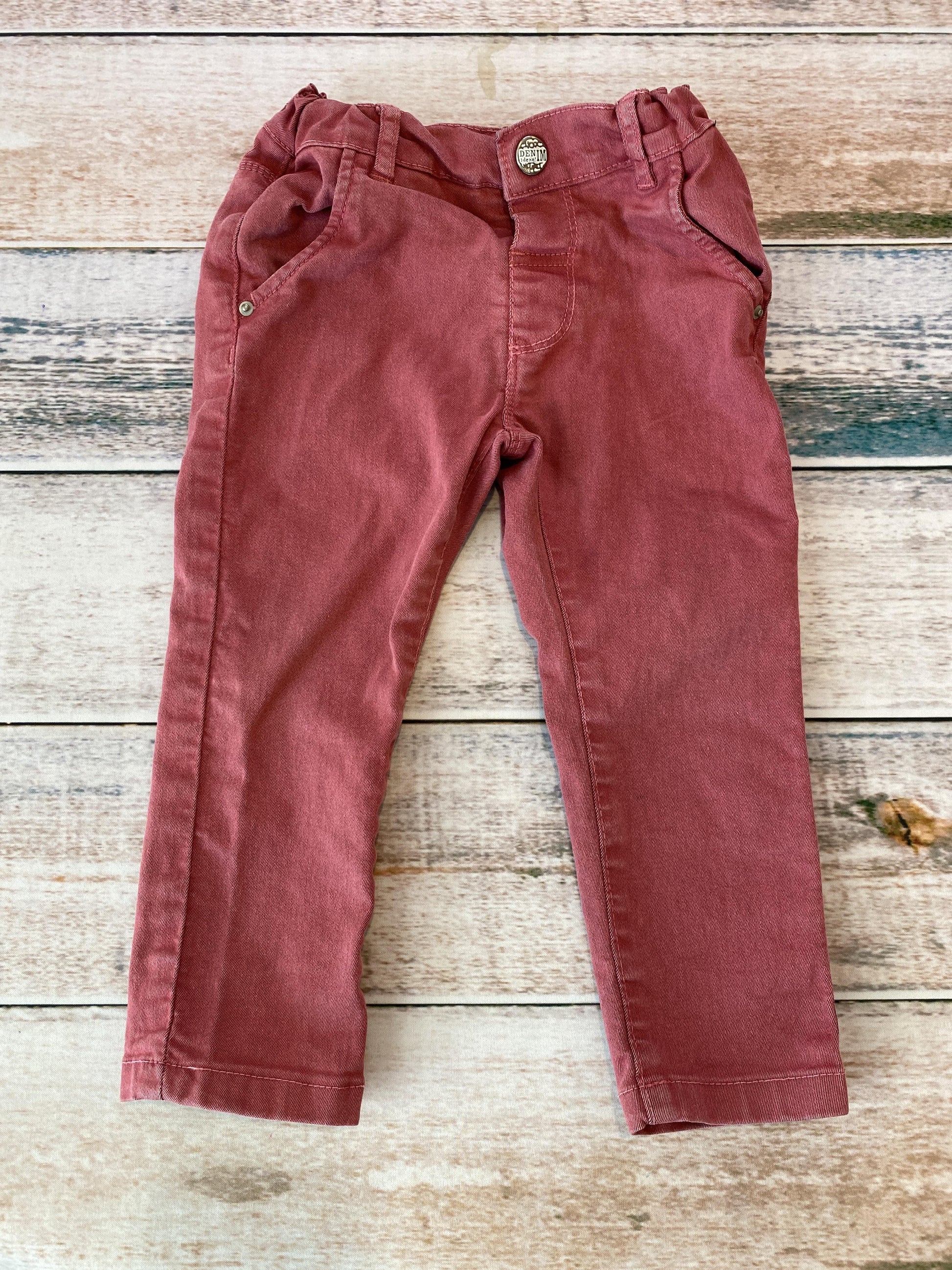 Boys Burgundy Pants Size: 24 months Burgundy