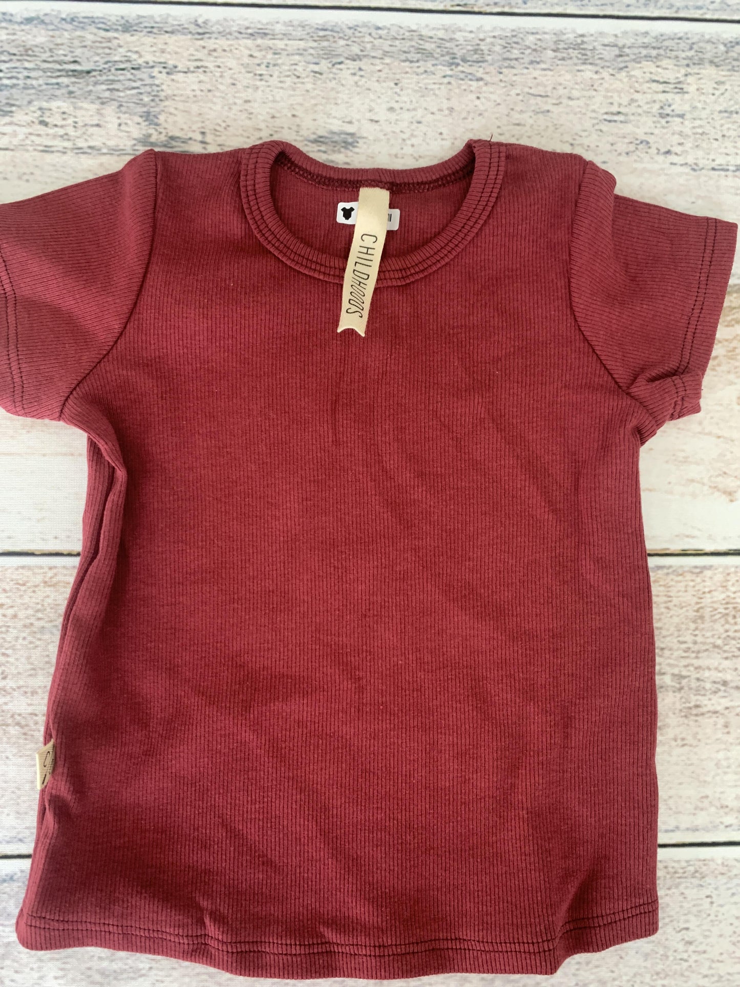 Childhoods Clothing Girls Burgundy Shirt Size: 6-12 months Burgundy