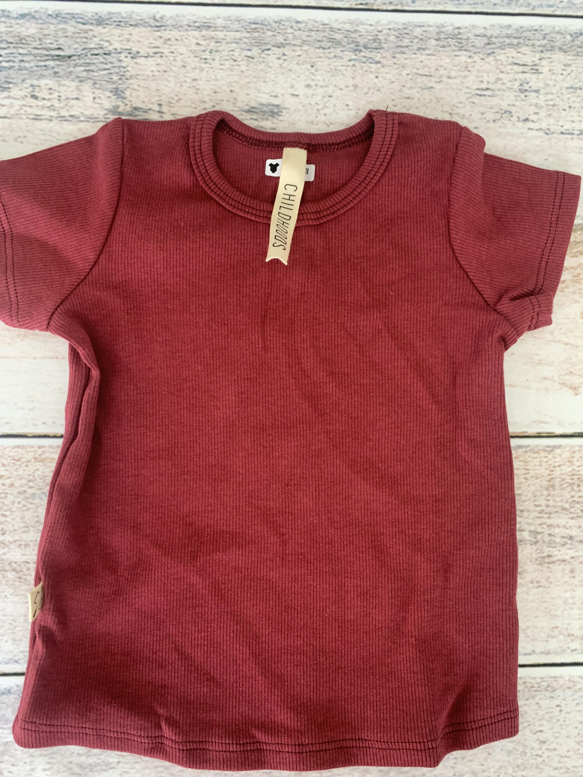 Childhoods Clothing Girls Burgundy Shirt Size: 6-12 months Burgundy