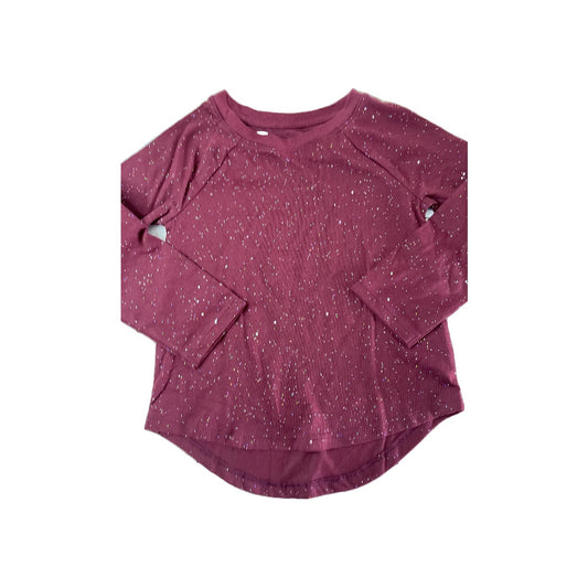 Cat & Jack Girls Burgundy Long Sleeve T-Shirt Size: 3T Burgundy