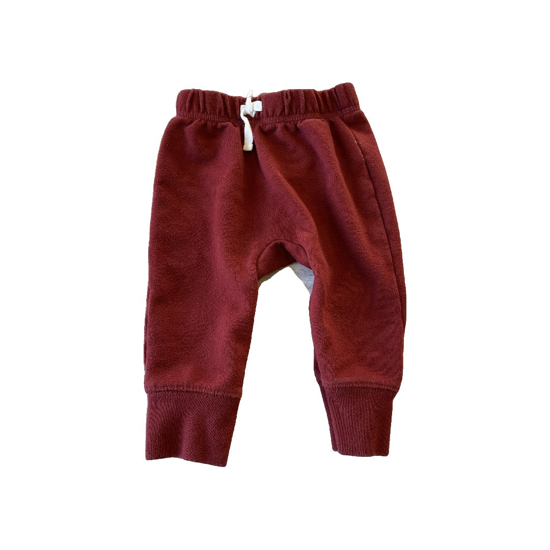 Unisex Burgundy Pants Size: 6-9 months Burgundy