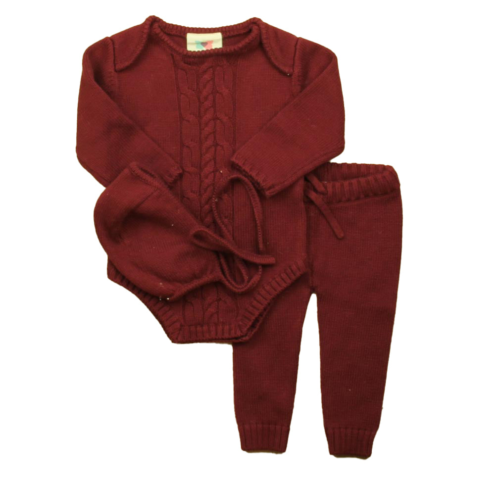 TCCLA Girls Burgundy Apparel Sets Size: 9 Months Burgundy