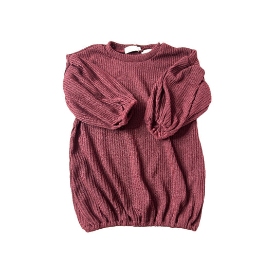 Girls Burgundy Button Down Short Sleeve Size: 2T Burgundy