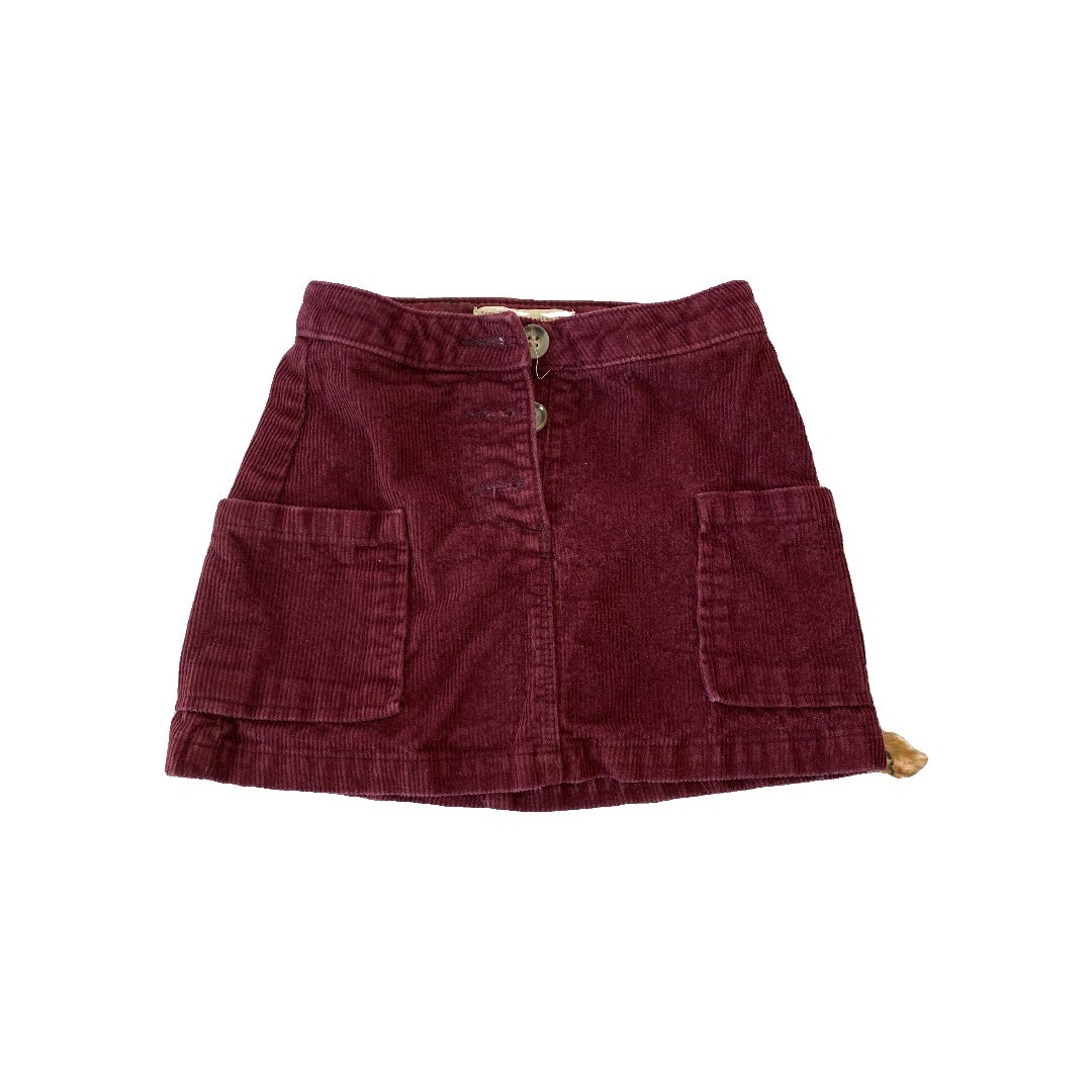 Zara Girls Burgundy Skirt Size: 5 Burgundy
