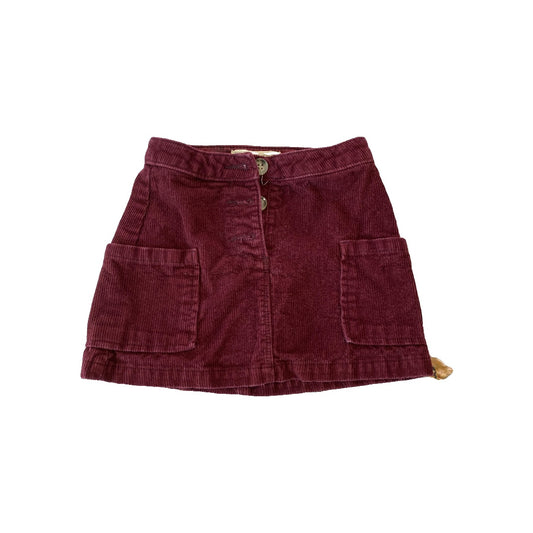 Zara Girls Burgundy Skirt Size: 5 Burgundy