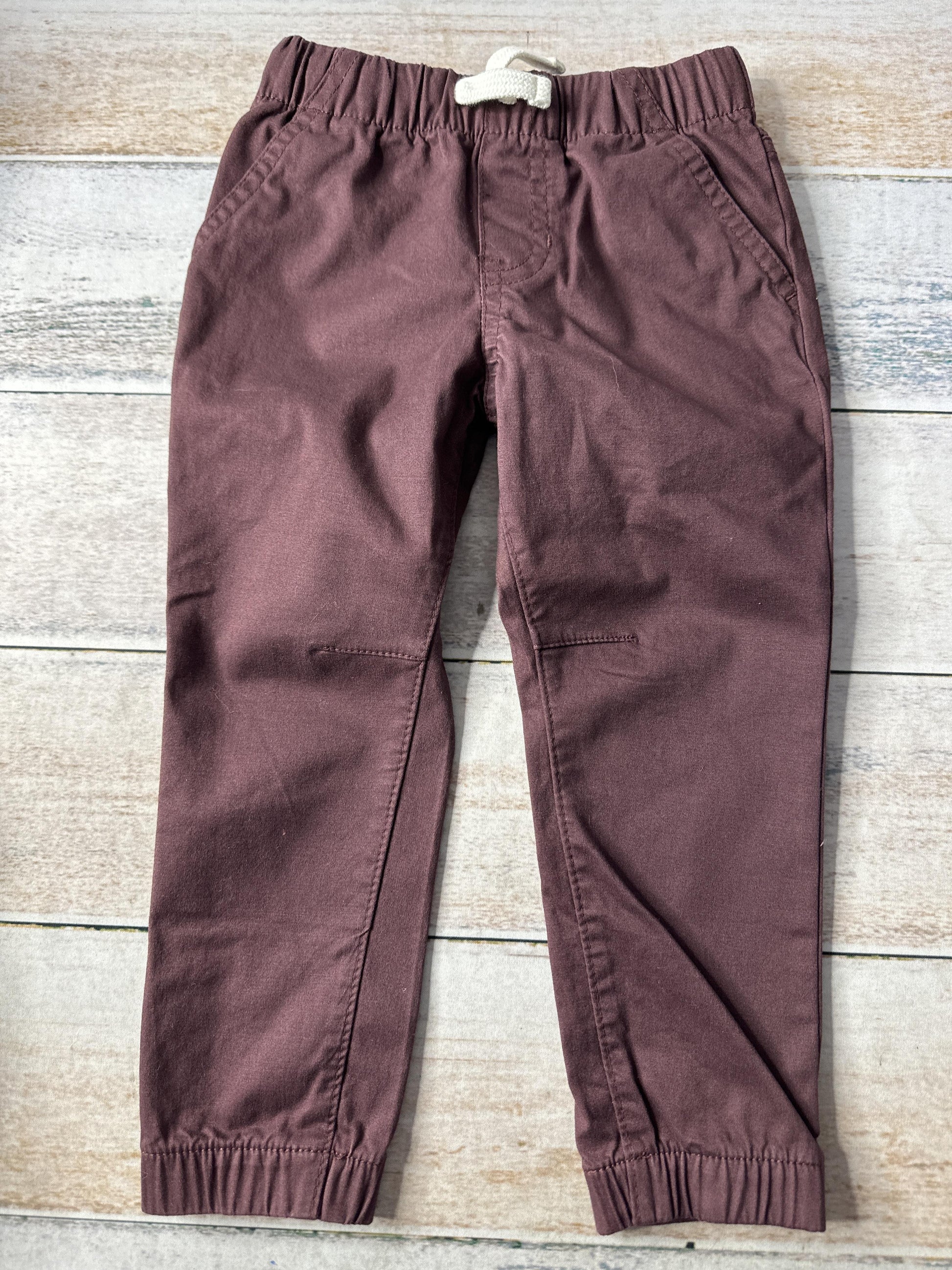 Cat & Jack Unisex Burgundy Pants Size: 3T Burgundy