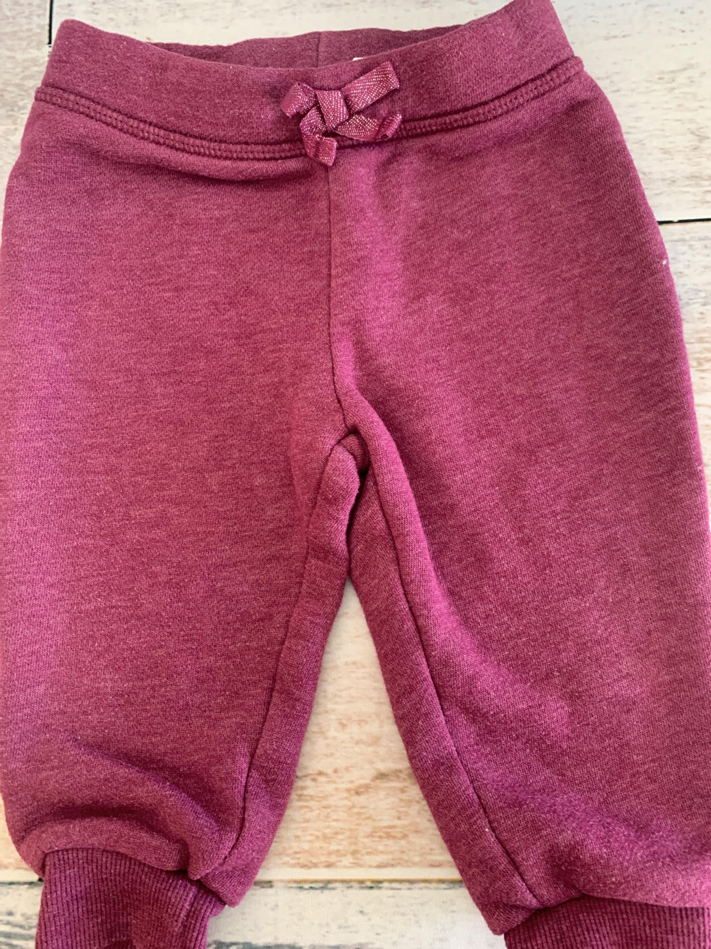 Girls Burgundy Pants Size: 12M Burgundy