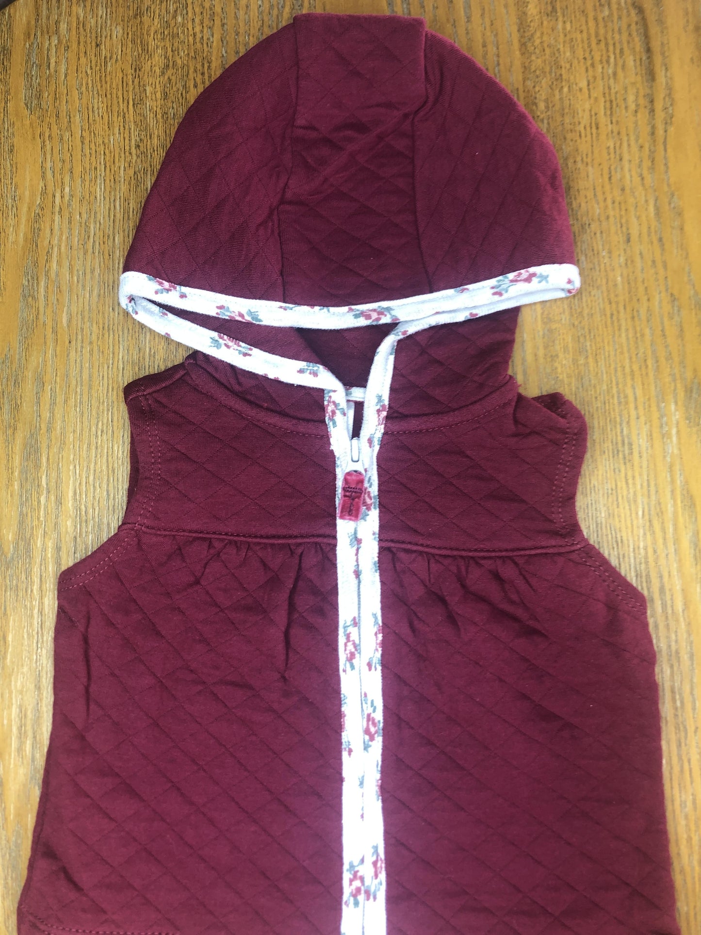 Carters Girls Burgundy Vest Size: 6 months Burgundy