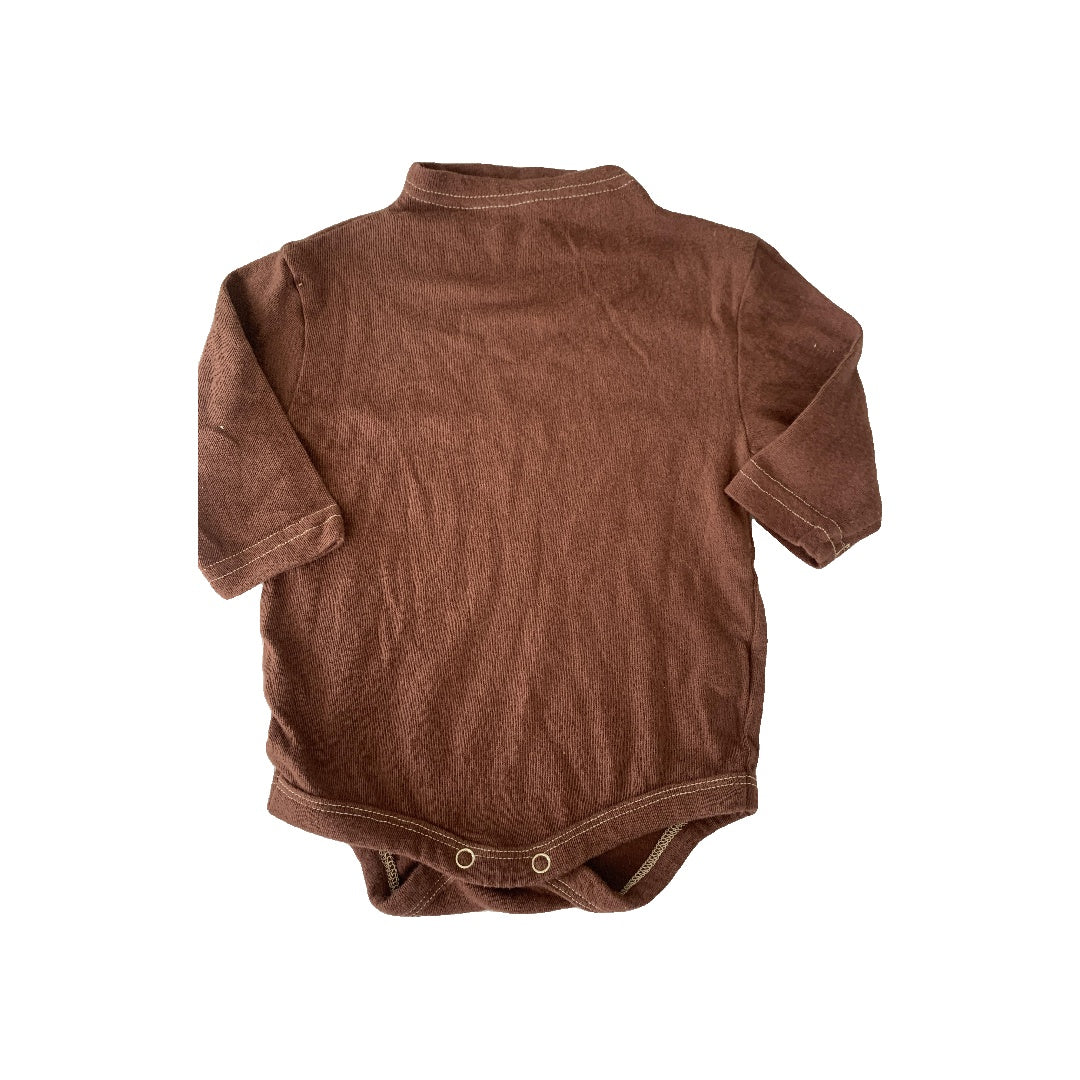 GO;U Boys Burgundy Onesie Size: 6 months Burgundy