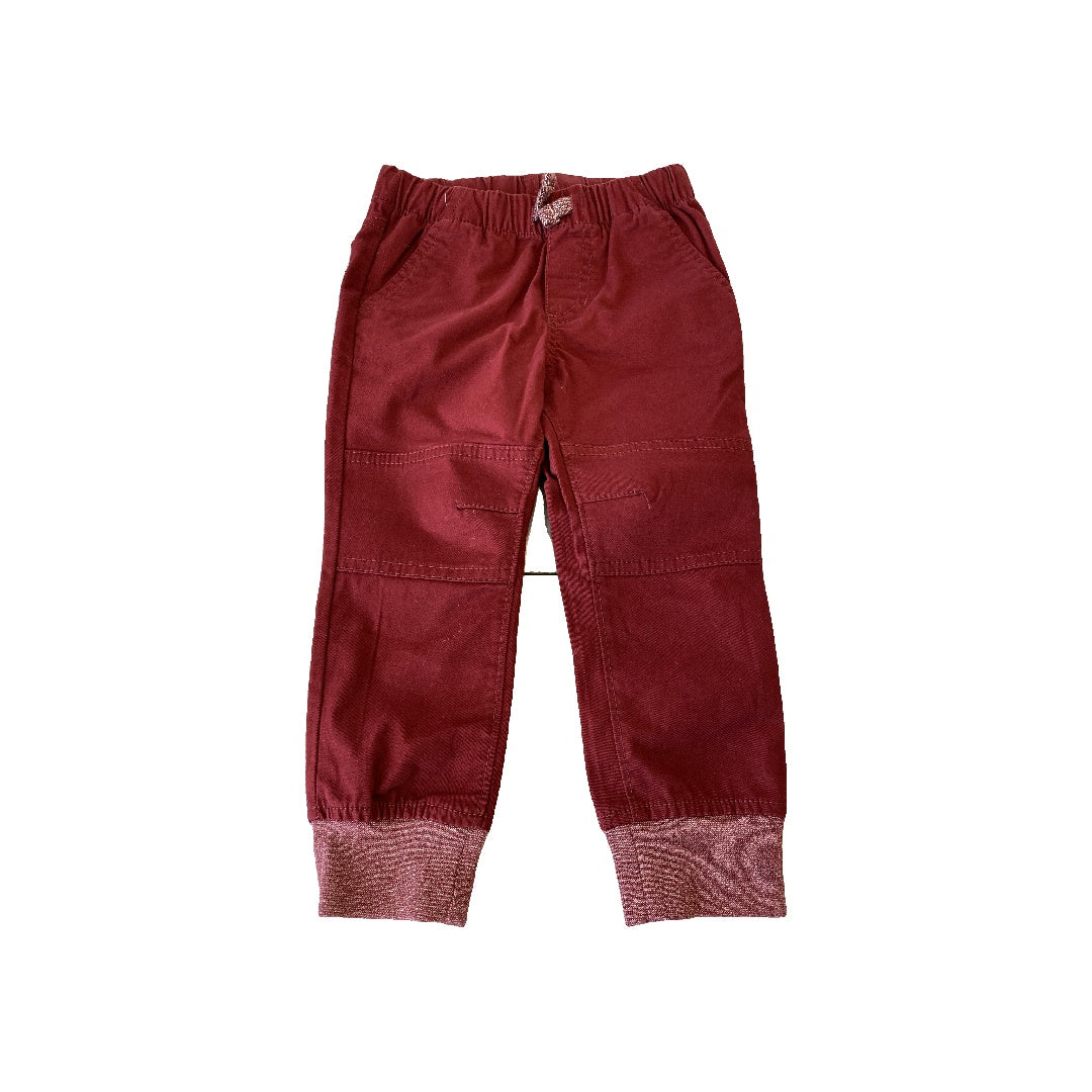 Cat & Jack Boys Burgundy Pants Size: 2T Burgundy