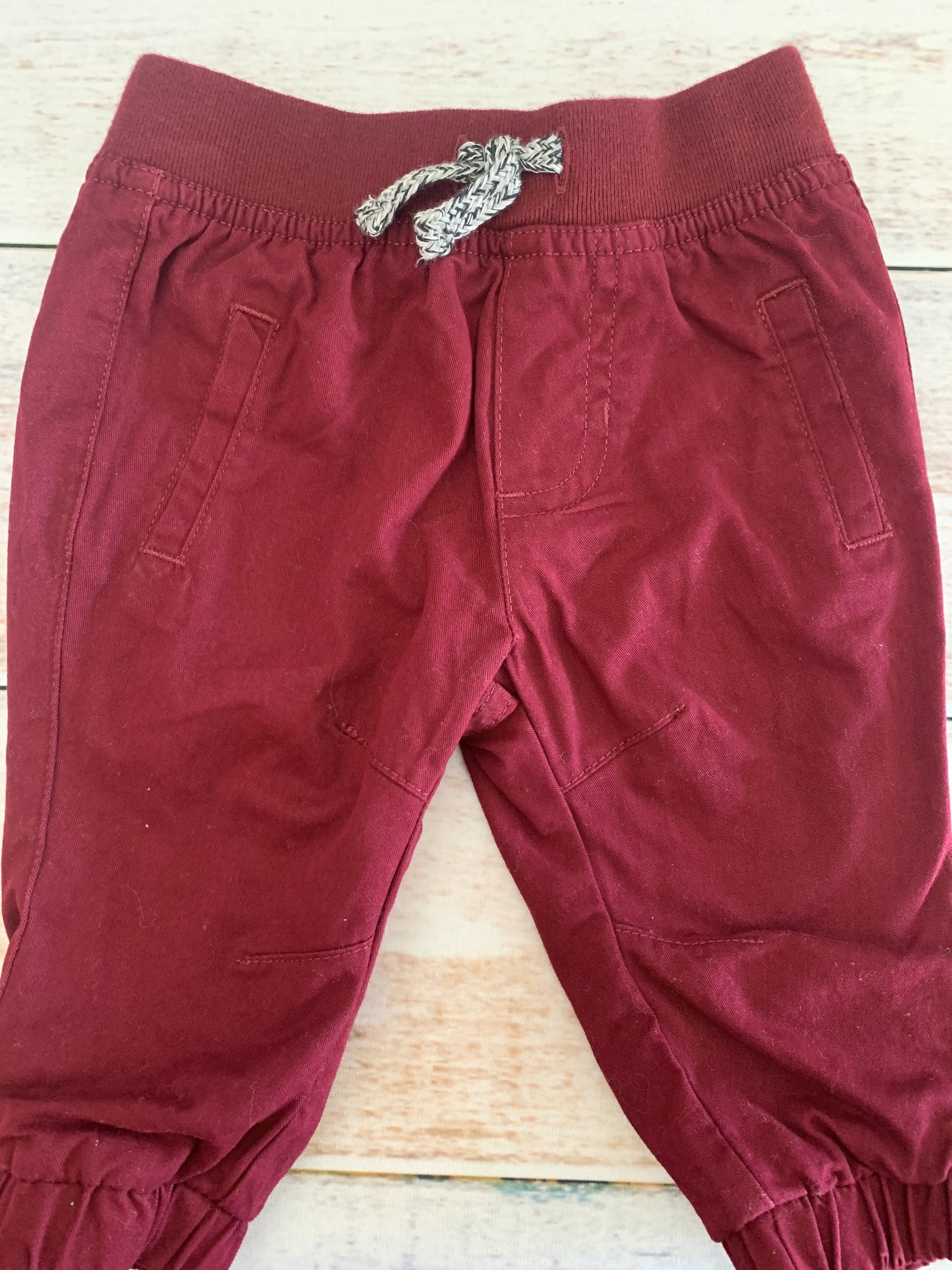 Cat & Jack Boys Burgundy Pants Size: Newborn Burgundy