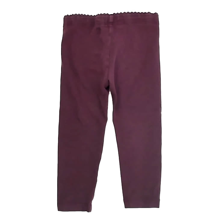 Tea Collection Girls Burgundy Leggings Size: 2T Burgundy