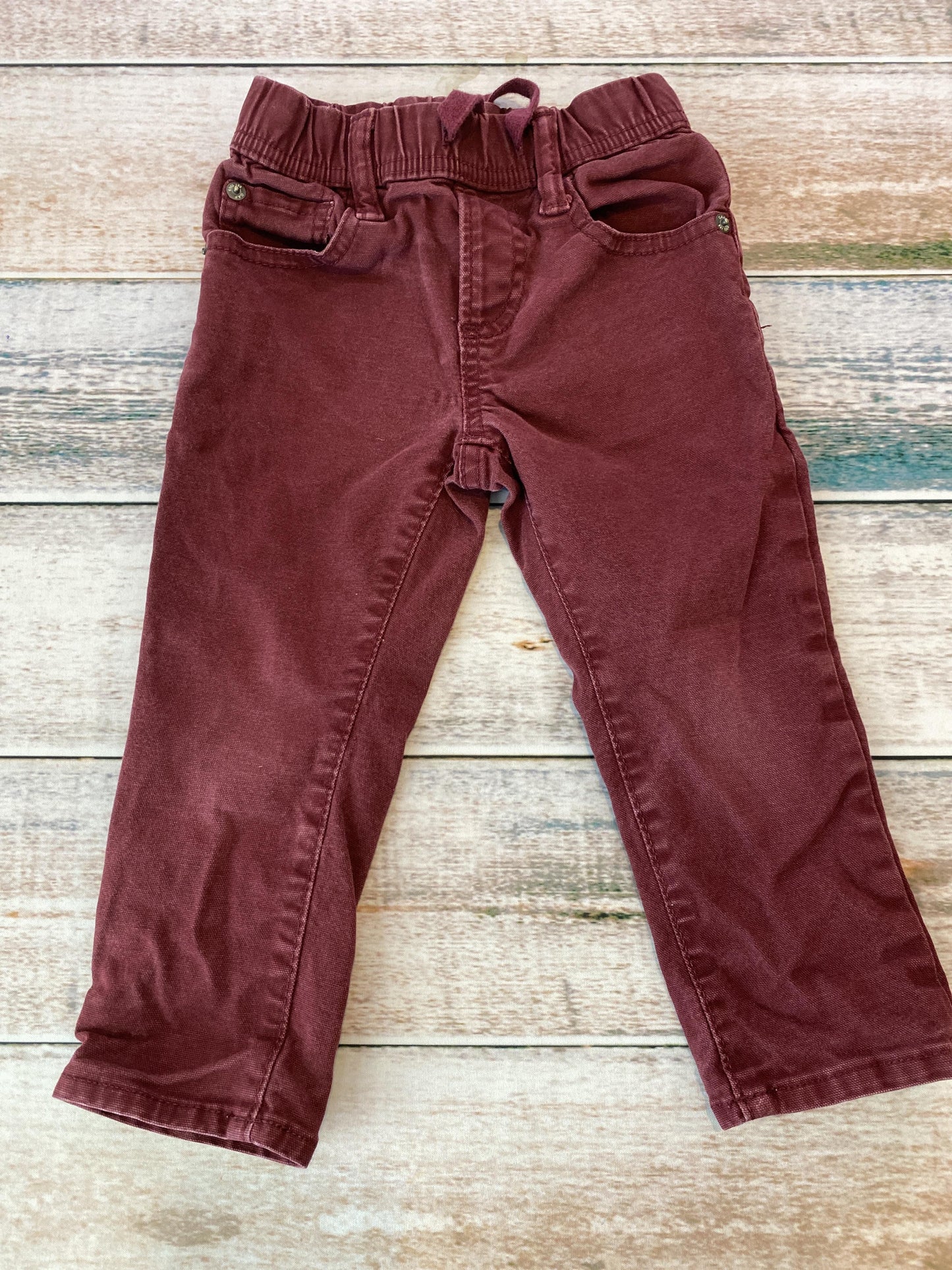 Gap Unisex Burgundy Pants Size: 2T Burgundy