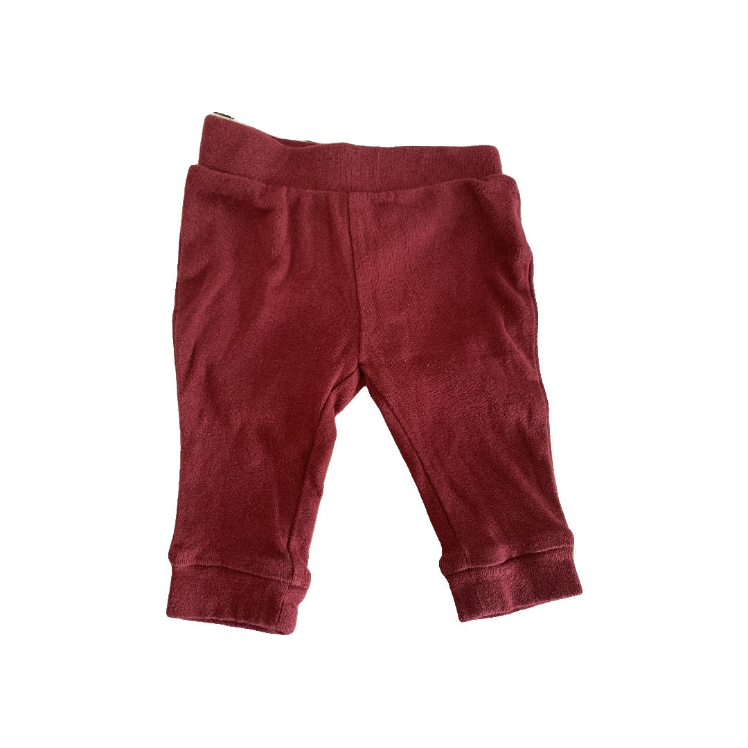 Old Navy Unisex Burgundy Pants Size: 3-6 months Burgundy