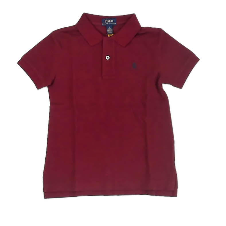 Ralph Lauren Boys Burgundy Polo Shirt Size: 5T Burgundy