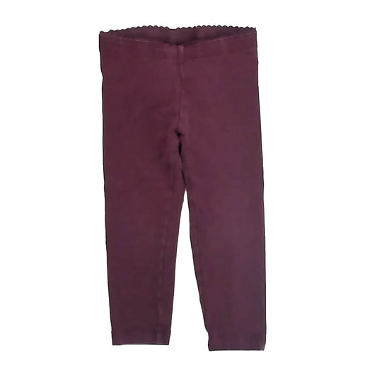 Tea Collection Girls Burgundy Leggings Size: 2T Burgundy