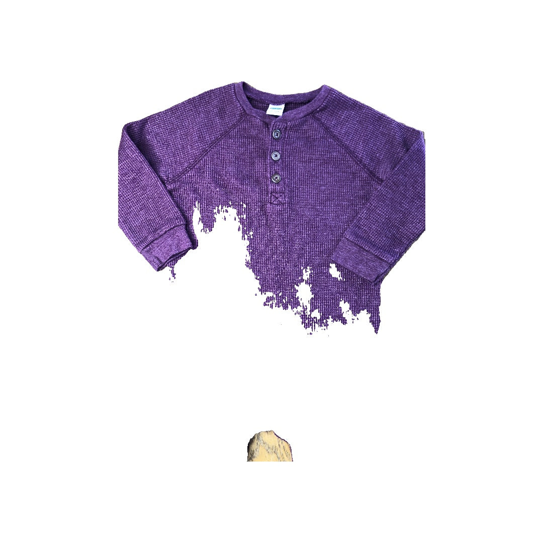 Old Navy Unisex Burgundy Long Sleeve Outfit Size: 18-24 months Burgundy