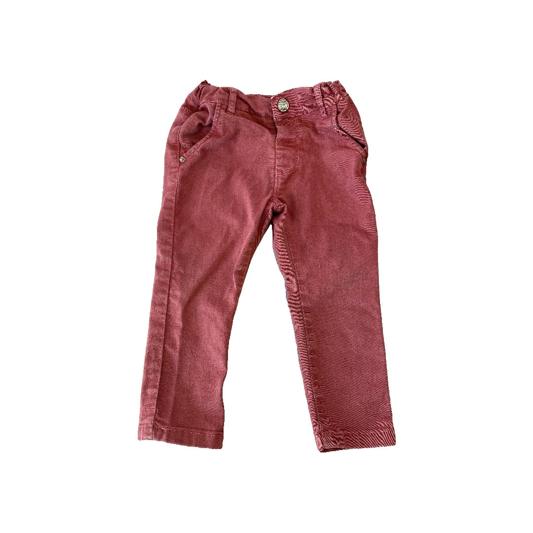 Boys Burgundy Pants Size: 24 months Burgundy