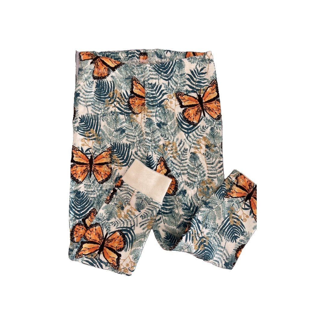 Burt's Bees Girls Butterfly | light green Pajamas Size: 2T Butterfly | light green