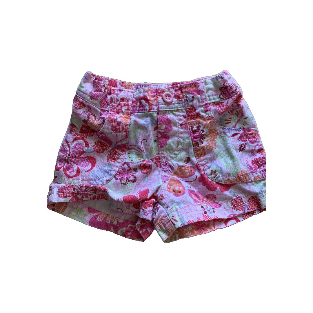 Girls Butterfly | pink Shorts Size: 12M Butterfly | pink