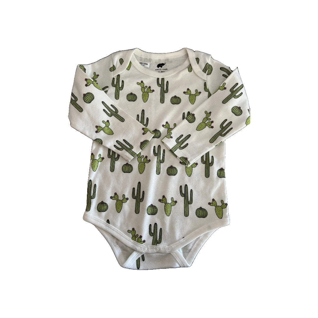 Monica + Andy Unisex Cactus Onesie Size: 12-18 months Cactus