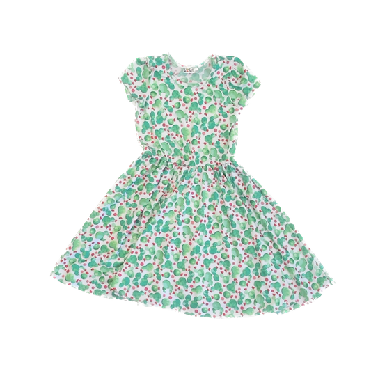 Dot Dot Smile Girls Cactus Dress Size: 7 Years Cactus