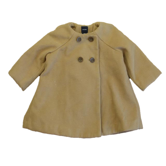 Gap Girls Camel Winter Coat Size: 6-12 Months