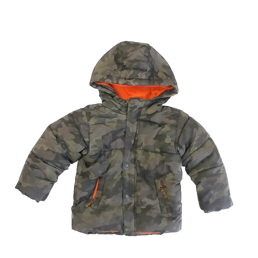 Amazon Essentials Boys Camo | Orange Winter Coat Size: 3T Camo | Orange