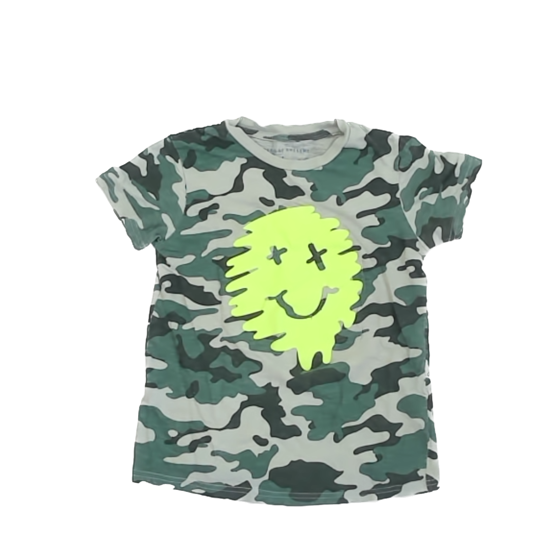 Rockets Of Awesome Boys Camo Smiley T-Shirt Size: 6 Camo Smiley