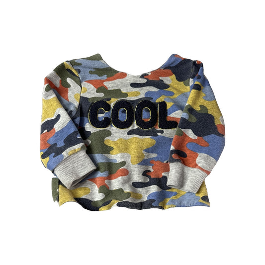 Little Me Boys Camo Sweater Size: 12M Camo