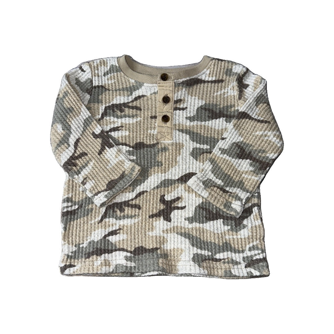 Old Navy Boys Camo Long Sleeve T-Shirt Size: 6-12 months Camo