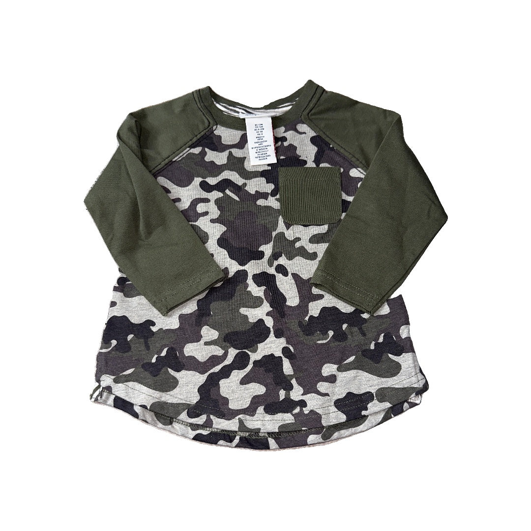 Tommy Bahama Boys Camo Long Sleeve Shirt Size: 12 months Camo