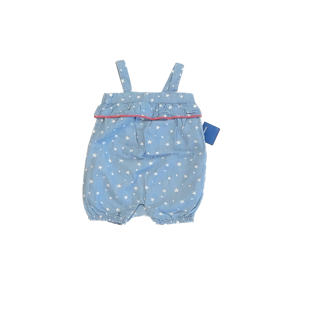 Celebrate Girls Chambray Stars Romper Size: 18 Months Chambray Stars