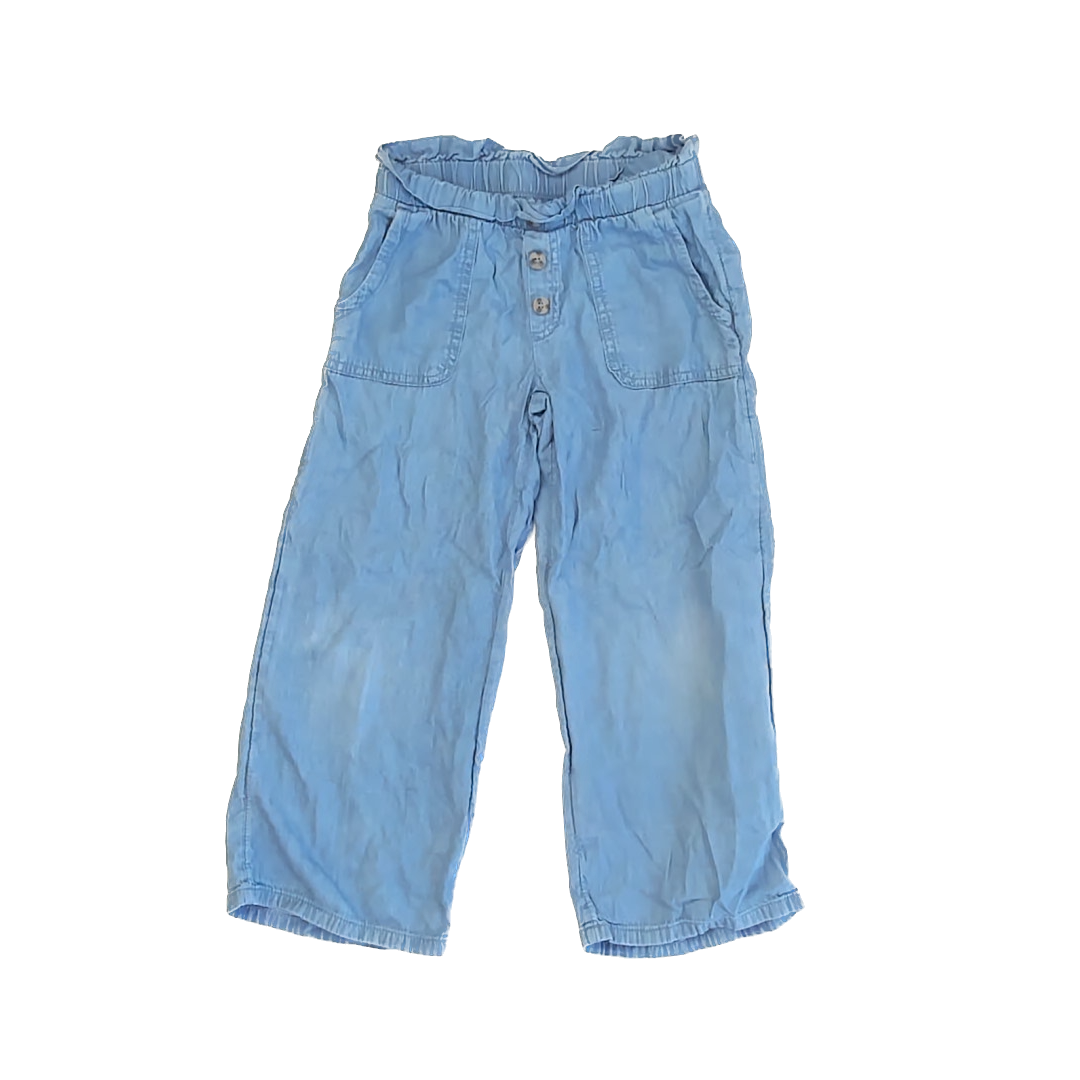 Cat & Jack Girls Chambray Pants Size: 4-5T Chambray