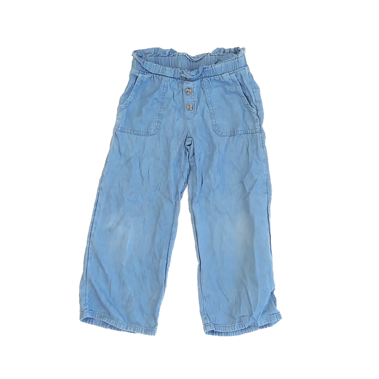 Cat & Jack Girls Chambray Pants Size: 4-5T Chambray