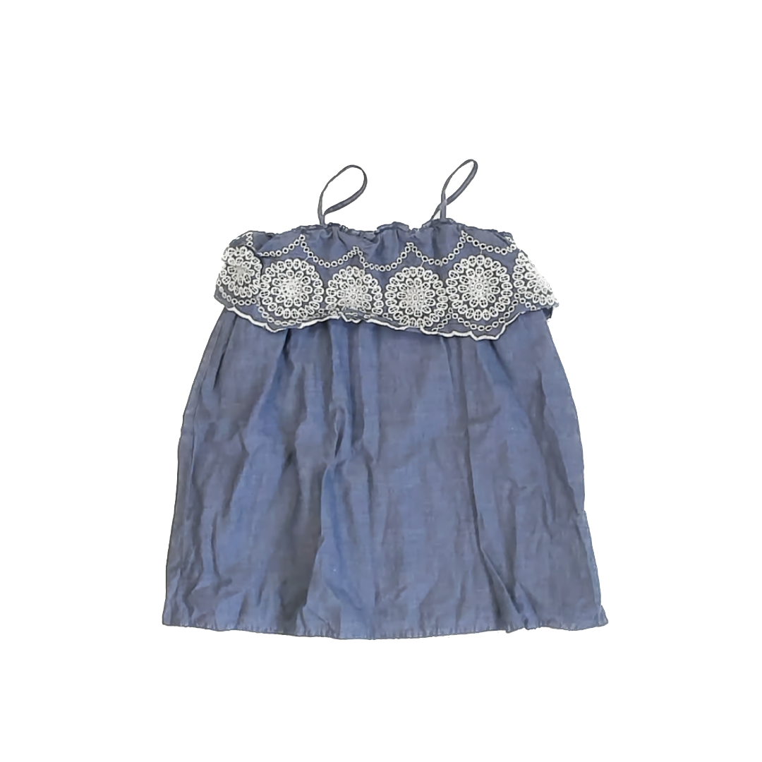 Gap Girls Chambray Dress Size: 3T Chambray